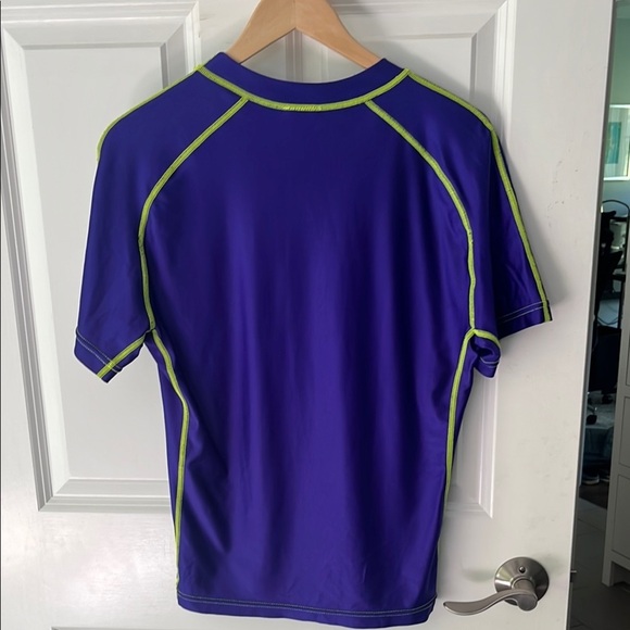 Speedo Men's Blue Rashguard - Picture 7 of 8